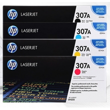 惠普hp原装 307A激光打印机硒鼓原装 LaserJet 硒鼓 (适用LaserJet CP5220)四色套装