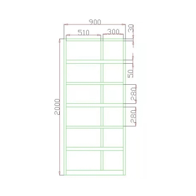 无畏战舰 装具柜铁皮柜900×500×2000mm规格布局可定制0.8钢（详询客服）