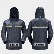 雨衣雨裤分体套装电动电瓶摩托车反光条双层雨披