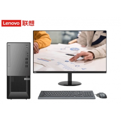 联想 T4900KS，I5-10400/8G/1T 集显+显示器：23寸